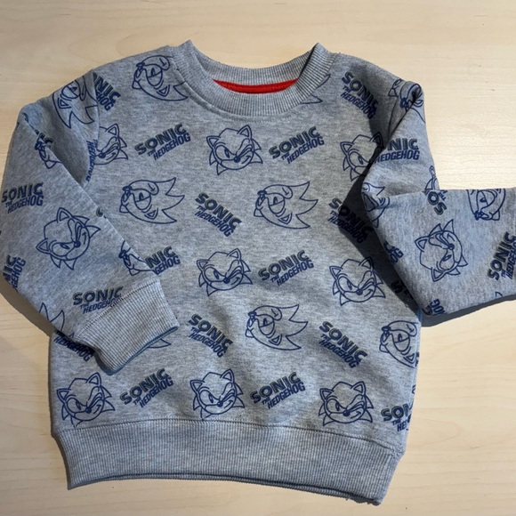 Sonic the Hedgehog Sweatshirt Kids Size 2/3 - Picture 4 of 4